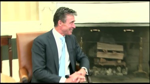 Obama, Rasmussen Meet At White House