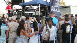 Gary Sinise and the Lt. Dan Band performs concert for service members