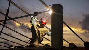 U.S. Marine Engineers Build an Obstacle Course in Belize During Southern Partnership Station '14.