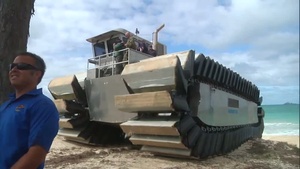 Marine Amphibious Landing with Experimental Technology Craft