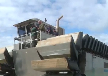 Marine Amphibious Landing with Experimental Technology Craft