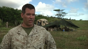Marines field test tactical tele-medicine B-roll w/ interview