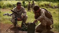 Marine testing new communications technology during Advance Warfighting Experiment