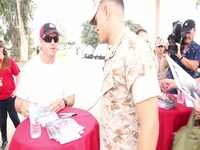 NFL Players visit MCAS Miramar