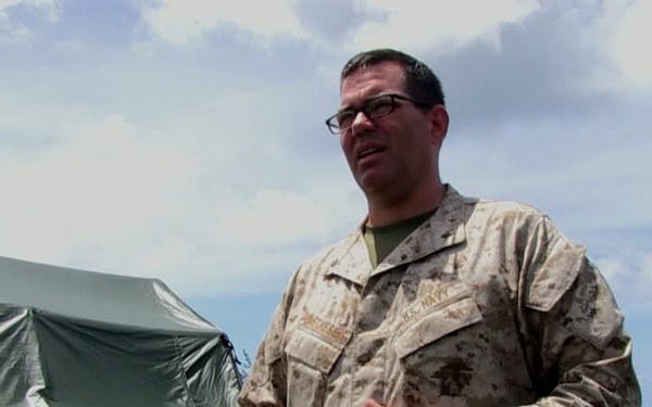 LCDR Corey Gustafson, ER Physician, 13th MEU discusses experimental medical technology