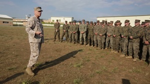 Assistant Commandant of the Marine Corps and other distinguished Guests visit the Marines of BSRF-14.2 at Platinum Lion-2014