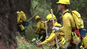 Guard ground troops assist fire fighters