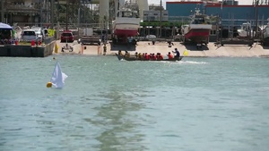 Marines participate in Dragonboat races