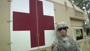 B-roll of Charlie Medical Company 106th BSB Running An Aid Station