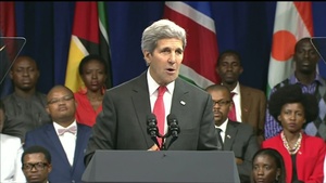 U.S Secretary of State, John Kerry at the Presidential Summit for Young African Leaders Initiative (YALI) Washington Fellows