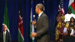 French - President Obama Host YALI Town Hall