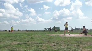M.K. Air Base Challenges Warriors with Softball Competition