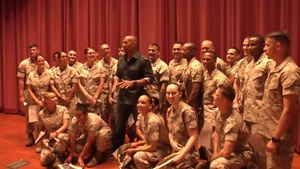 Dwayne "The Rock" Johnson Visits Pendleton for Hercules Screening