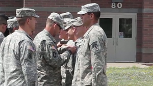 Expert Infantry Badge award ceremony and interviews