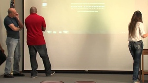 Soldiers of 128th Signal Company Make Skit inLline with SHARP Program