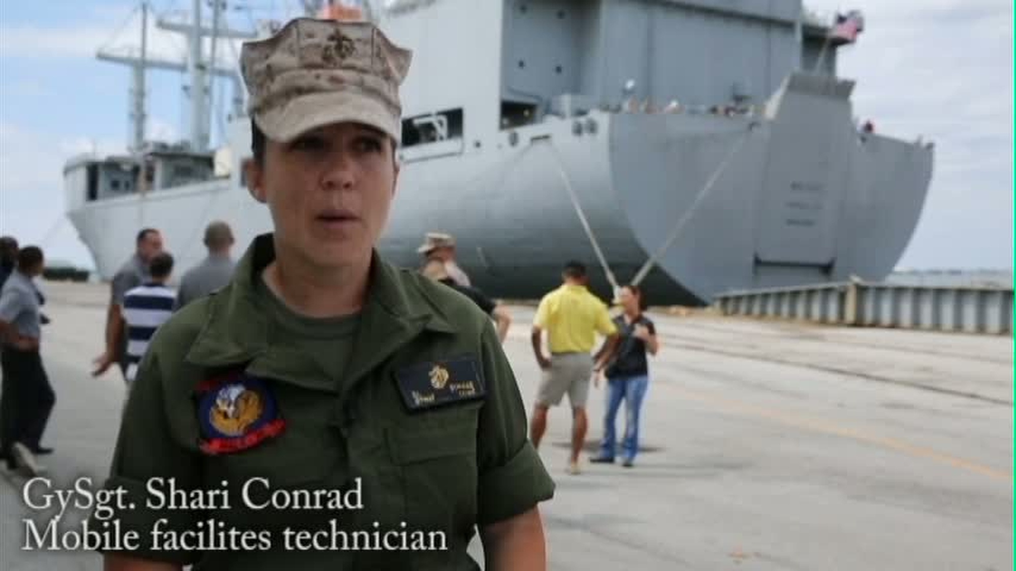 Marines with Landing Support Battalion, Combat Logistics Regiment 27, Marines with Marine Wing Support Squadrons 271, 272, 273 and 274, and Marine Aviation Logistics Squadrons 14, 16, 29 and 31, join for exercise Carolina Dragon 2014 at Morehead city Port, Morehead City, N.C., July 29, 2014.