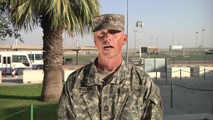 MSGT McCarn Shout-Out from Camp Arifjan, Kuwait