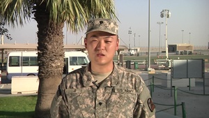 SPC JI Shout-Out from Camp Arifjan, Kuwait