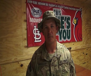 Sgt. Kevin Bronaugh St. Louis Cardinals Baseball Game Shout Out