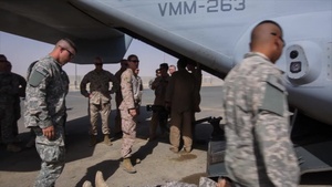 U.S. Army Medic MV-22 Familiarization