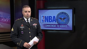 CJCS General Martin Dempsey “Hoops for Troops” at NBA Ceremony