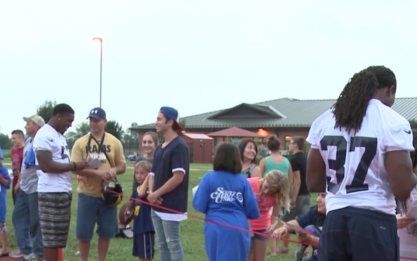 St. Louis Rams visit Scott AFB