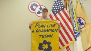 Maj. Barth Notre Dame Shout Out