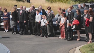 Medal of Honor recipient retired Colonel Bernard "Bernie" Fisher given full military honors in Boise, Idaho.
