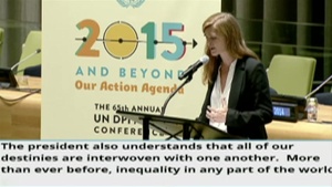 USUN Power Lauds NGOS at UN Meeting