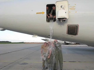 Members of the Component Complete the ALS Ice Bucket Challenge