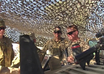 Joint Raven Drone and Australian Artillery