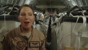 Humanitarian Aid Air Drop C-17 Interview