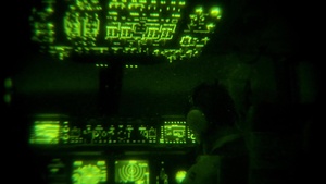 Night Vision B-Roll of Humanitarian Aid Air Drop Near Amiril, Iraq