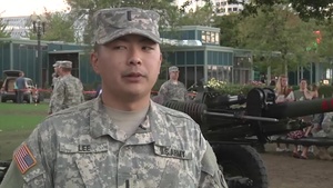 Waterfront Field Artillery Demonstration Interviews