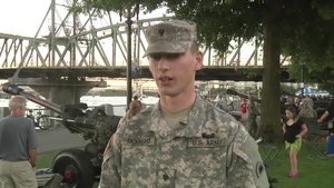 Waterfront Field Artillery Demonstration Interviews