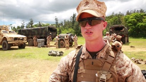 Combat Logistics Regiment 3 Marines Escort Noncombatants to Safety During Training Exercise