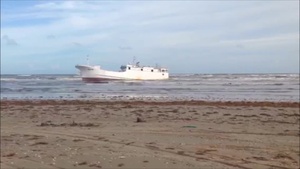 Coast Guard Tracks Derelict Vessel off Freeport, Texas