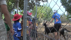 Marines Volunteer at Alawa Primary School