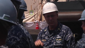 B-roll USS Ashland Chief Selects learn the ropes