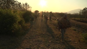 Soldiers Conduct Road March