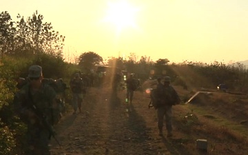 Soldiers Conduct Road March