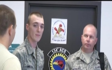 Command Chief James Hotaling Visits the 184th Intelligence Wing