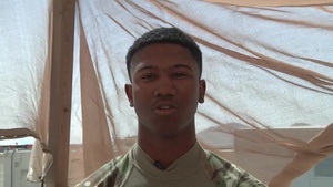 PFC Towler Shout-Out to Loved Ones