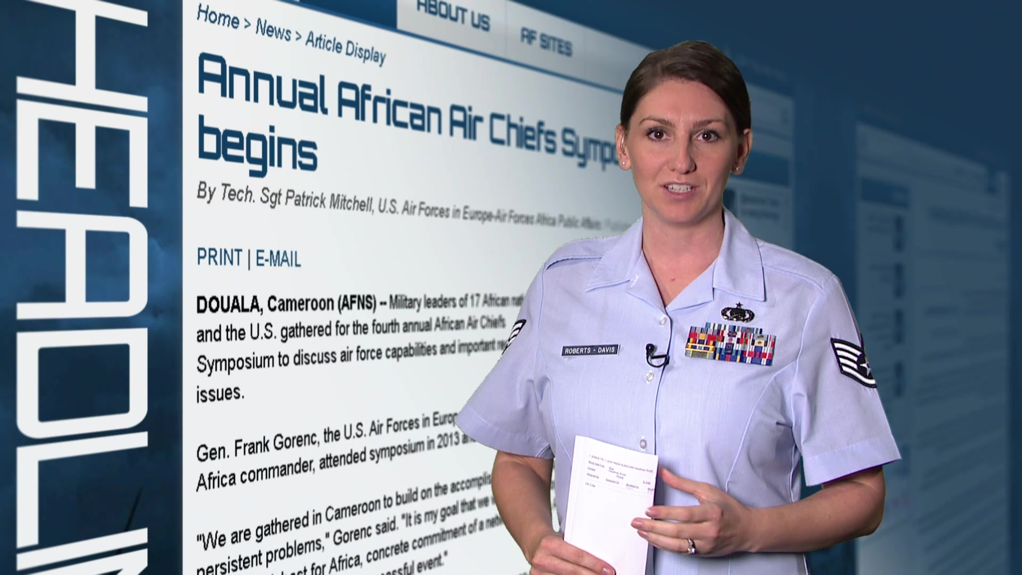 In today&#39;s Headlines, leaders of 17 African nations and the U.S. got together, Academy instructor applications are due, and it&#39;s time to start thinking about applying to the enlisted medical degree preparatory program.