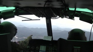 UH-1 Flyover Japan B-Roll