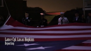 Flags Flown in Honor of National Anthem