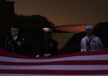 Flags Flown in Honor of National Anthem