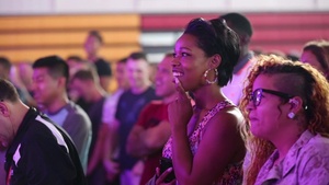 Cedric the Entertainer, Nelly perform at Camp Lejeune