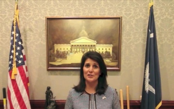 Governor Nikki Haley wishes the Air Force a happy birthday