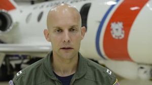 Coast Guard Falcon Crew Interviewed After Dropping Life Raft to Rescue 2 in Gulf of Mexico